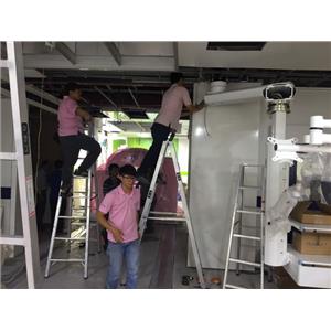 三扇走單重疊鉛板門