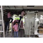 三扇走單重疊鉛板門 - 豪品自動門工程有限公司