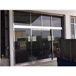 烤漆黑玻璃自動門 - 豪品自動門工程有限公司