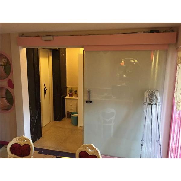 粉紅色烤漆自動門