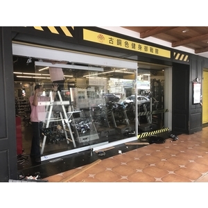 不鏽鋼玻璃自動門（單扇）