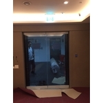 不鏽鋼毛絲黑玻璃自動門 - 豪品自動門工程有限公司