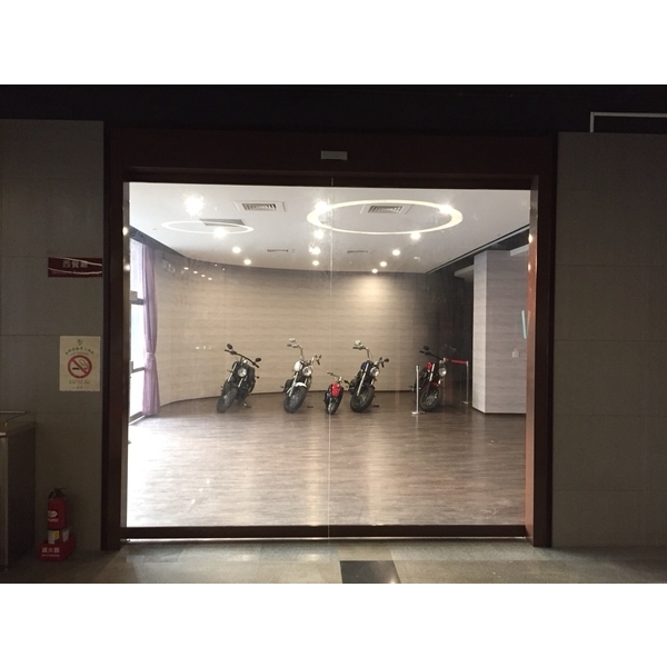 烤漆-咖啡玻璃自動門