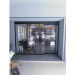 烤漆黑不銹鋼自動門 - 豪品自動門工程有限公司