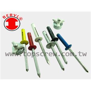 折疊三叉式全鋁拉釘,螺峰金屬工業股份有限公司