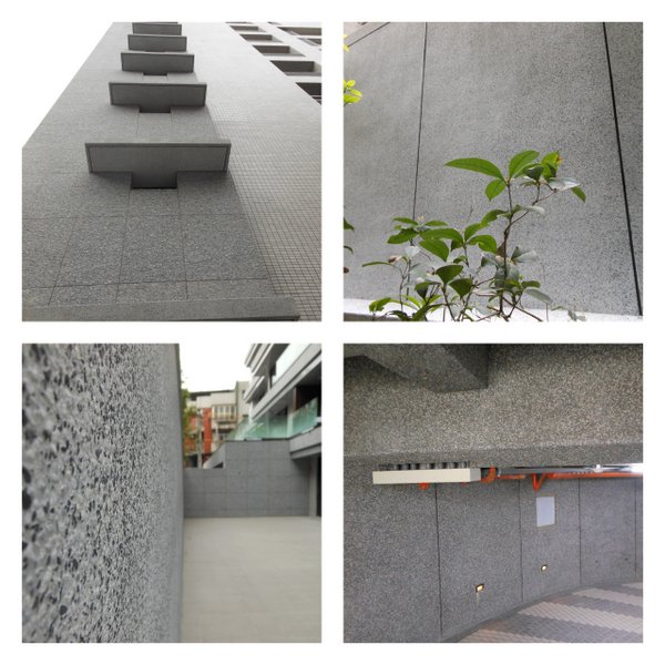 文山區雅比斯花園外牆抿洗石工程,大項企業社