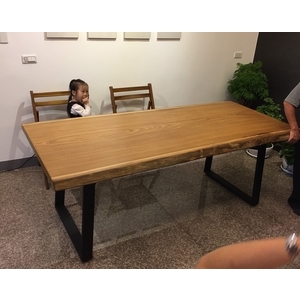 非洲柚木原木桌板 , 尼可企業社