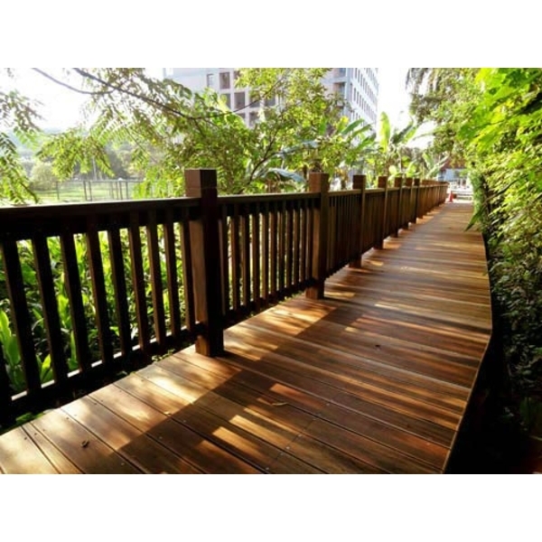 黃金柚木欄杆、棧道,尼可企業社