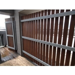 鋼構金檀木木圍籬 - 尼可企業社