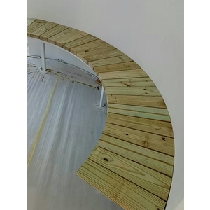 鋼構骨架無孔釘弧形椅