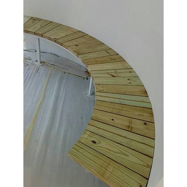 鋼構骨架無孔釘弧形椅,尼可企業社