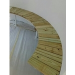 鋼構骨架無孔釘弧形椅 - 尼可企業社