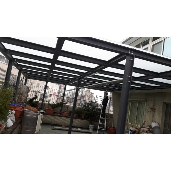 H型鋁鋼構玻璃屋1