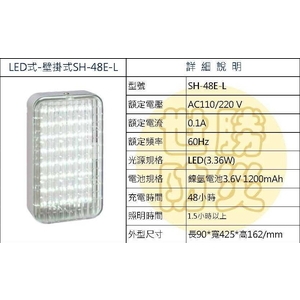 壁掛式LED燈 , 世勝防災設備工程有限公司