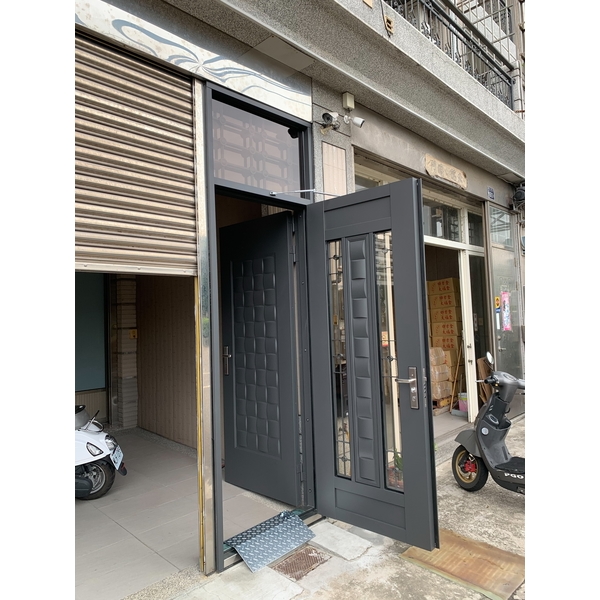 不鏽鋼內外玄關門,育鴻工程行