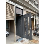 不鏽鋼內外玄關門-育鴻工程行