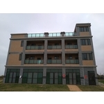 不銹鋼綠光安全玻璃欄杆ST烤漆原色