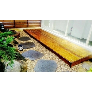 庭園南方松地板舖設