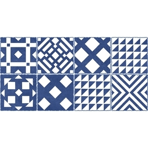 SALT-IT3632F-藍格子(花磚) , 永大建材股份有限公司