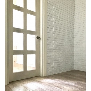 典雅舒適的白色文化磚,輕裝潢 輕改造,無須泥做,乾淨施工 , 美綠裝飾建材有限公司