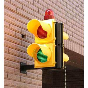 車道LED紅綠燈《型號：GLXA》【黃色直立式】【規格說明書】中型16公分 , 曆達實業有限公司