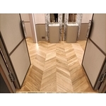 300條實木貼皮海島型魚骨拼 - 安傢木地板公司