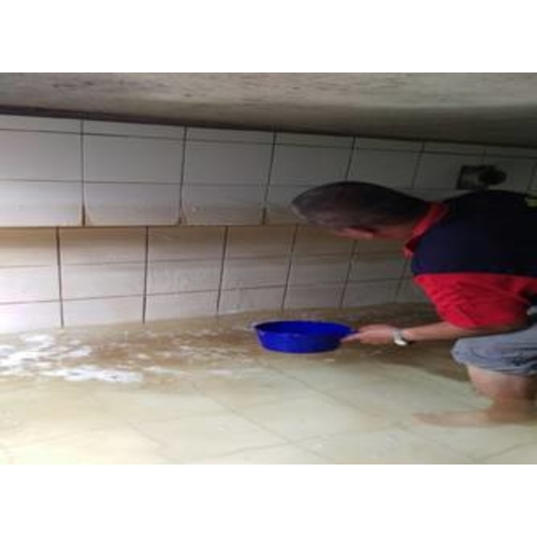 新南國小水塔清洗中,一太清潔衛生工程行