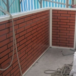 女兒牆砌磚工程 - 鴻昇鐵工廠