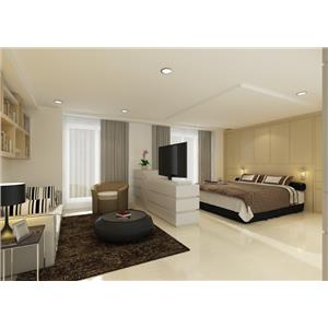 翔稜空間規劃-建國北路翁公館-主臥室3D立體圖 , 翔稜室內裝修有限公司