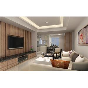 翔裬空間規劃-中和章公館-客廳3D立體圖 , 翔稜室內裝修有限公司