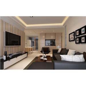 翔稜空間規劃-蘆洲福德街蘇公館-客廳3D立體圖 , 翔稜室內裝修有限公司