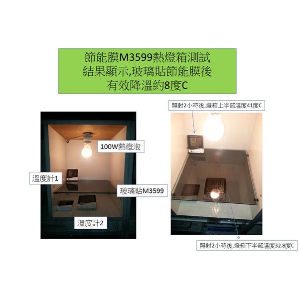 隔熱紙貼膜-燈箱測試-M3599,米特奈米科技股份有限公司