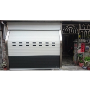 鋁合金彎軌快速捲門