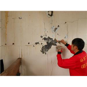 牆面高壓灌注後