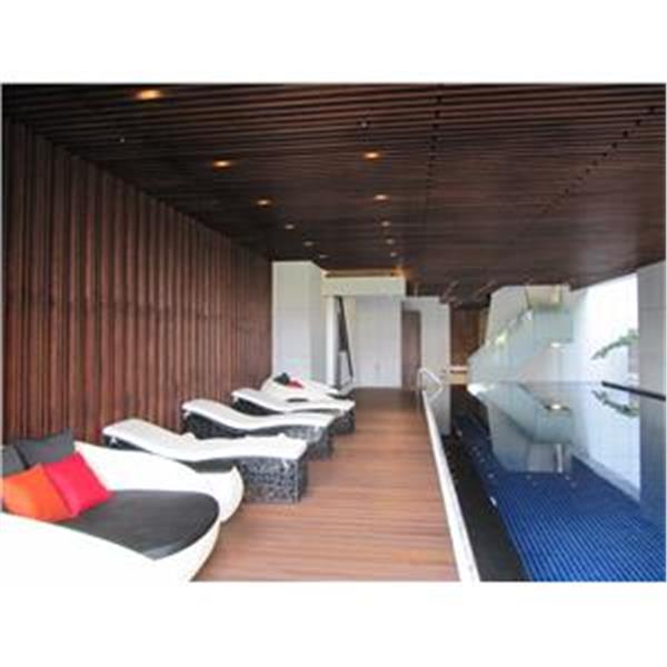 泳池棧道、天花板格柵與壁飾,尚順木業科技有限公司