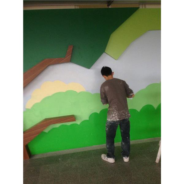 牆面彩繪油漆,家城油漆工程行