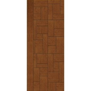 極緻系列-UV彩繪仿木工藝門M系列-柚木色 , 星焱實業股份有限公司