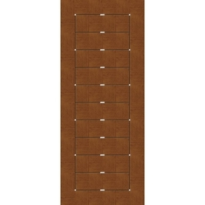 極緻系列-UV彩繪仿木工藝門M系列-柚木色 , 星焱實業股份有限公司