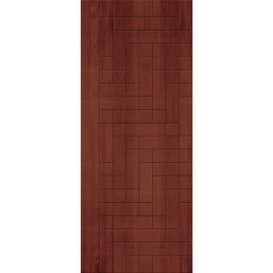 極緻系列-UV彩繪仿木工藝門M系列-櫻桃木色 , 星焱實業股份有限公司