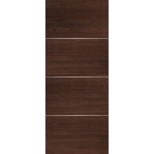 極緻系列-UV彩繪仿木工藝門M系列-胡桃木色 , 星焱實業股份有限公司
