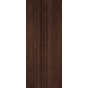 極緻系列-UV彩繪仿木工藝門M系列-胡桃木色 , 星焱實業股份有限公司