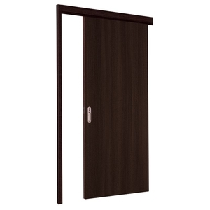 極臻系列-貼皮仿木工藝門-胡桃木色 , 星焱實業股份有限公司