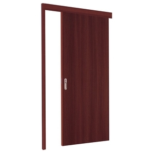 極臻系列-貼皮仿木工藝門-櫻桃木色 , 星焱實業股份有限公司