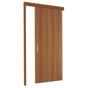 極臻系列-貼皮仿木工藝門-柚木色 , 星焱實業股份有限公司