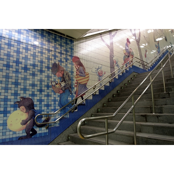 台北南港捷運站-高溫窯燒琺瑯板