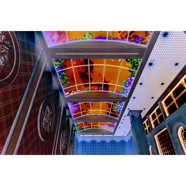 游泳池區天花板藝術-PC板,艾瓦奇有限公司