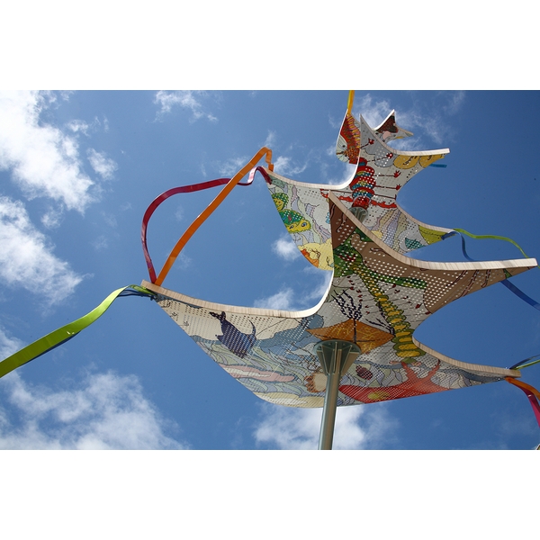 宜蘭風車藝術裝飾-沖孔鋁板,艾瓦奇有限公司