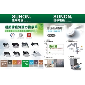 建準雙流新風機／節能換氣扇 , 大盈電機有限公司