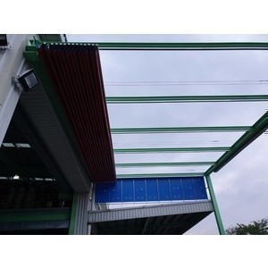 抗風透明百摺雨遮