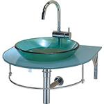 碗型玻璃洗臉盆組 (不含龍頭) , 晶柏林明鏡有限公司